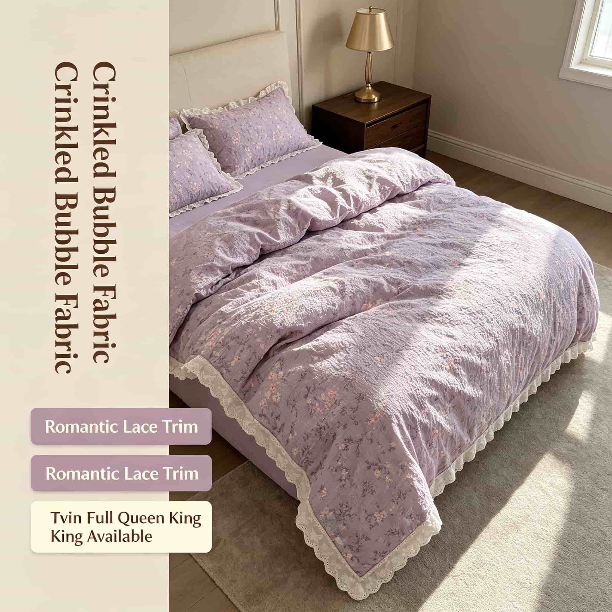 Aesthetic Floral Duvet Cover - Juegos de ropa de cama con