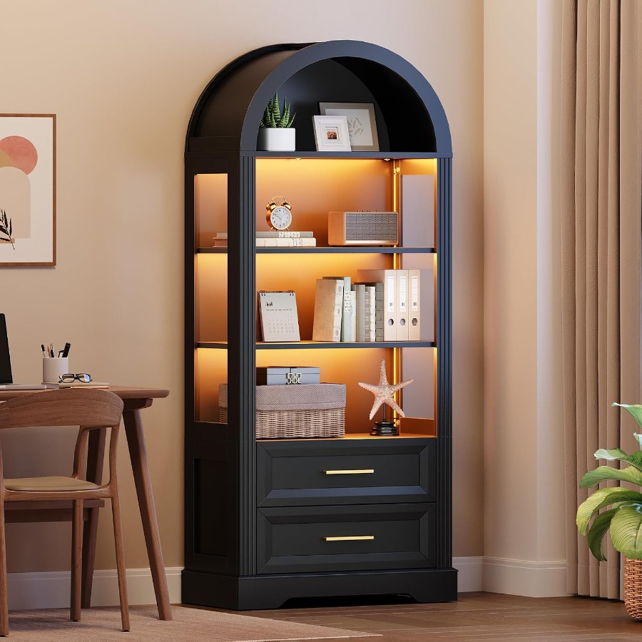 Storage & Organization - Vitrina, estantería alta con forma de