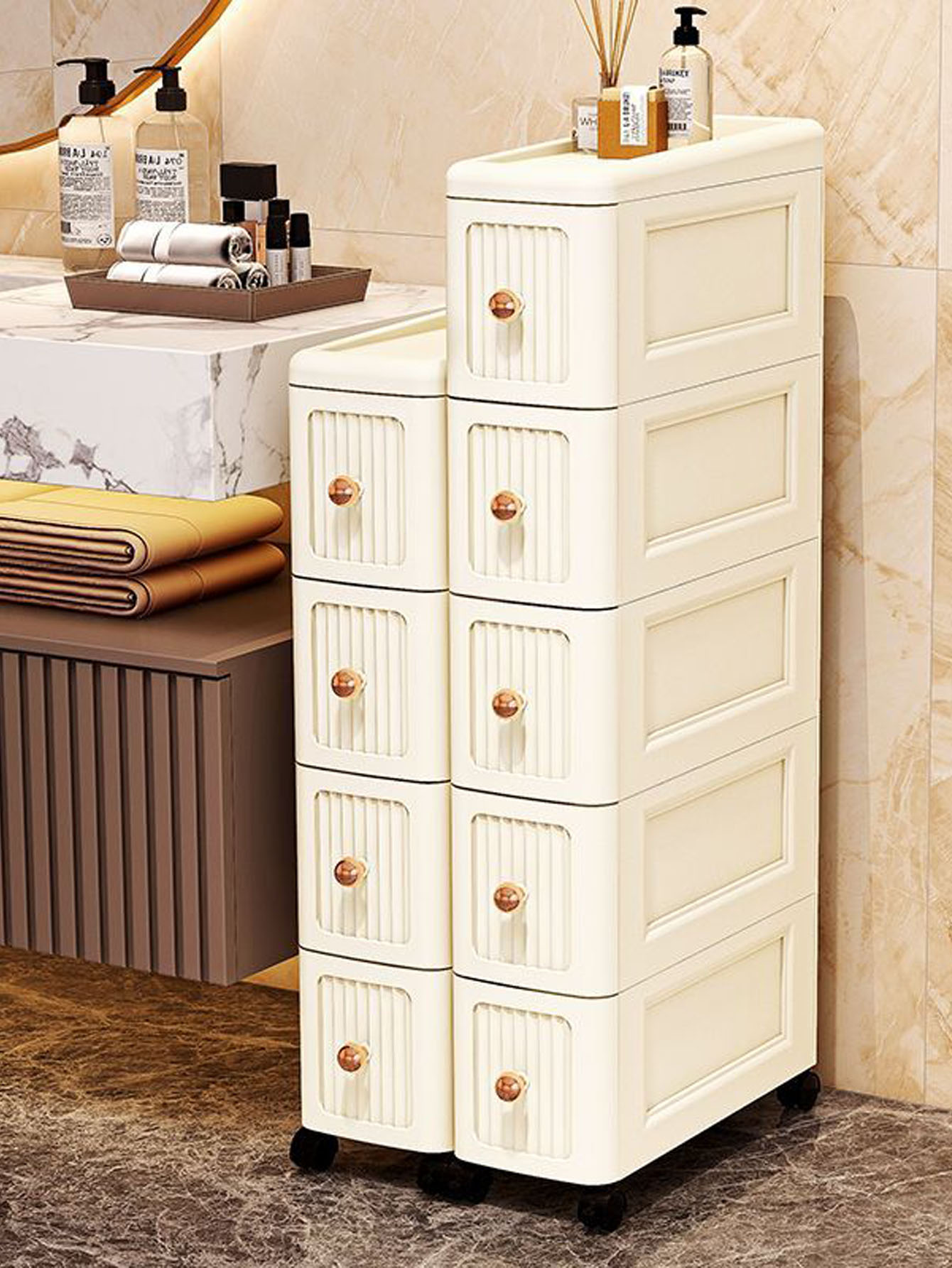 Storage & Organization - Armario de almacenamiento con espacio entre