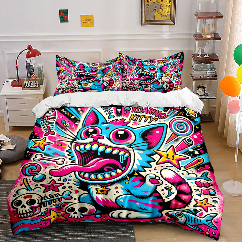 Duvet Cover Sets With Zipper - Juego de funda nórdica con estampado