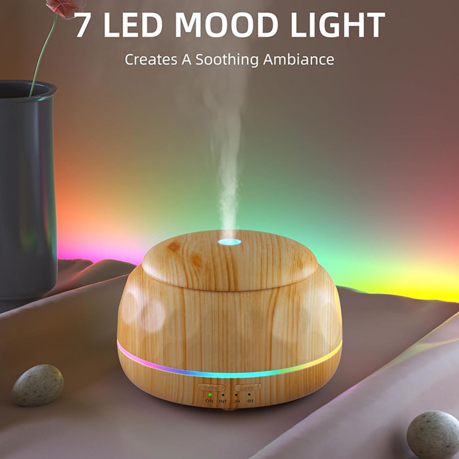 Lighting - Difusor de Aceites Esenciales, Humidificador de