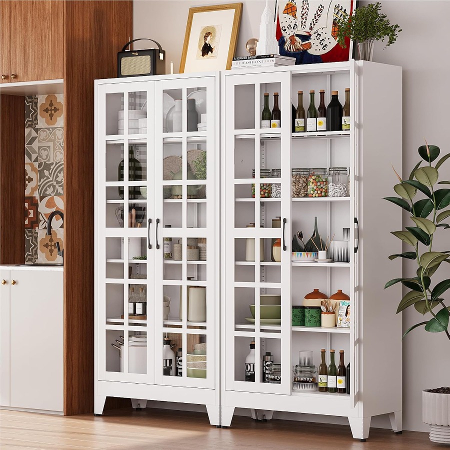 Vitrina con puerta de cristal  - Kitchen reseña y precio