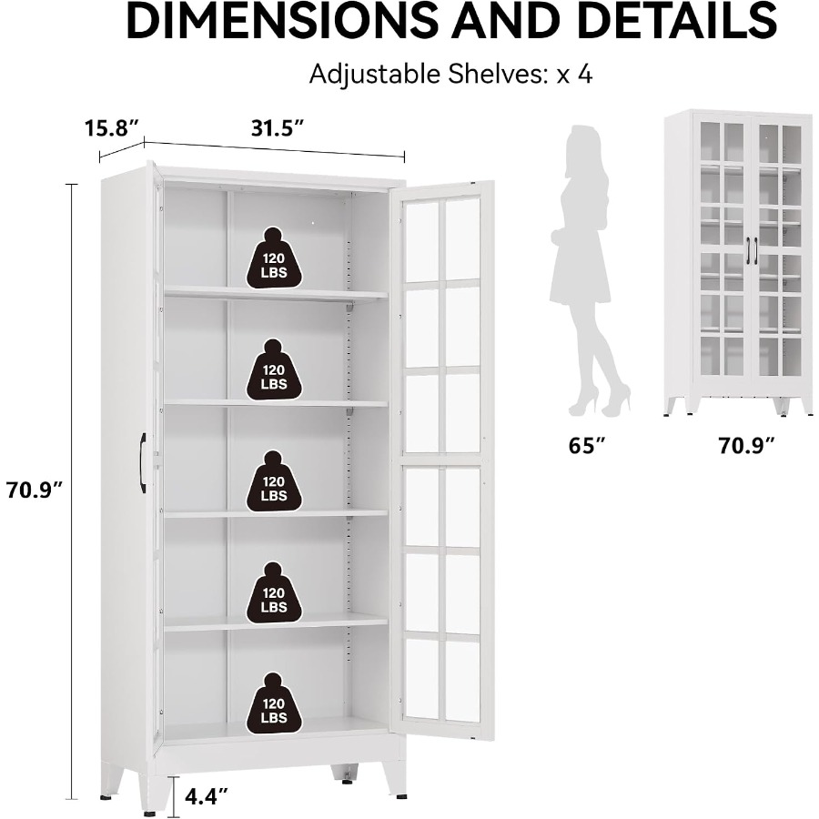 Vitrina con puerta de cristal  - Kitchen reseña y precio