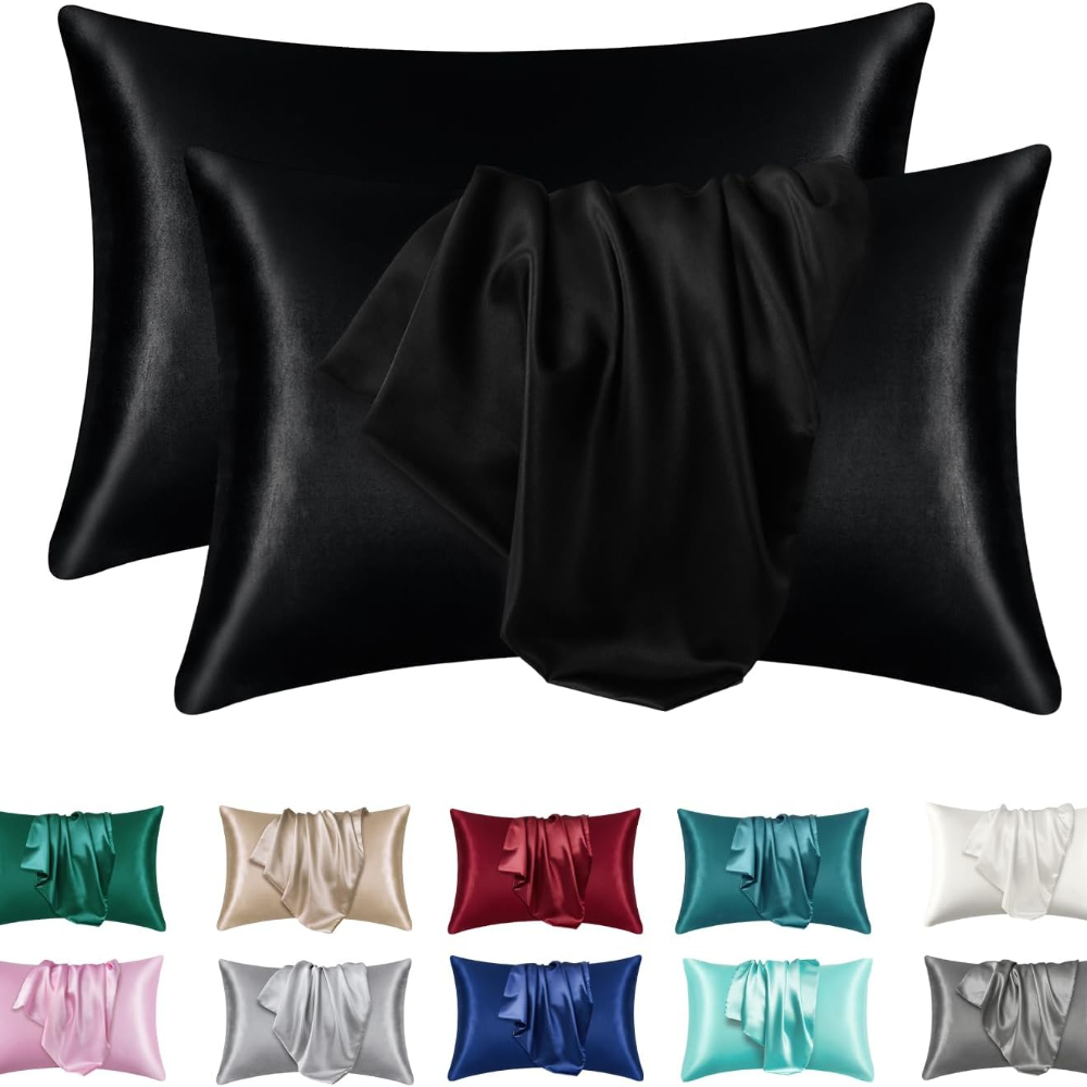 1/2 Fundas de Almohada de Seda - Satin Silk Pillowcase Hair Skin reseña y precio