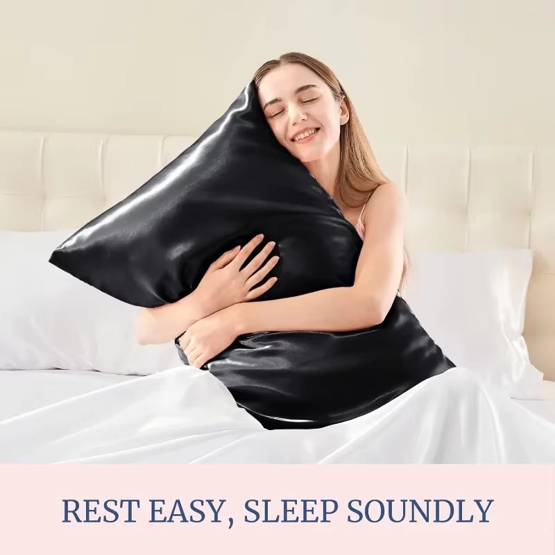 Para mujeres y hombres, juego  - Satin Silk Pillowcase Hair Skin reseña y precio
