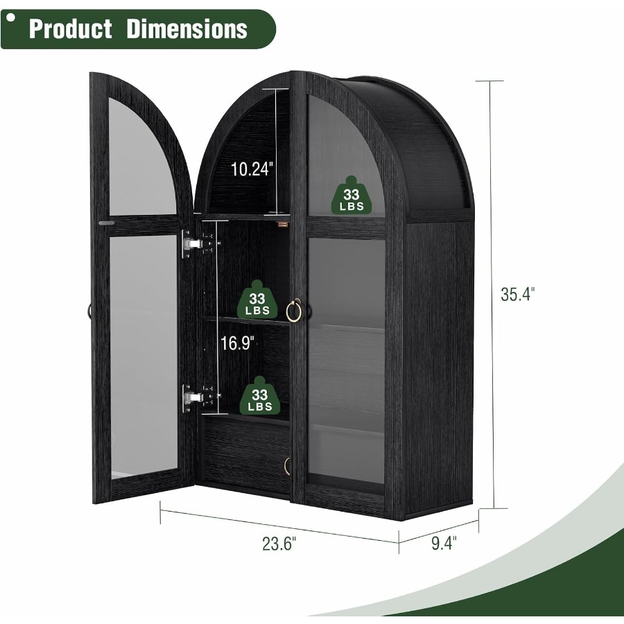 Mueble de pared con forma arqu - Storage & Organization reseña y precio