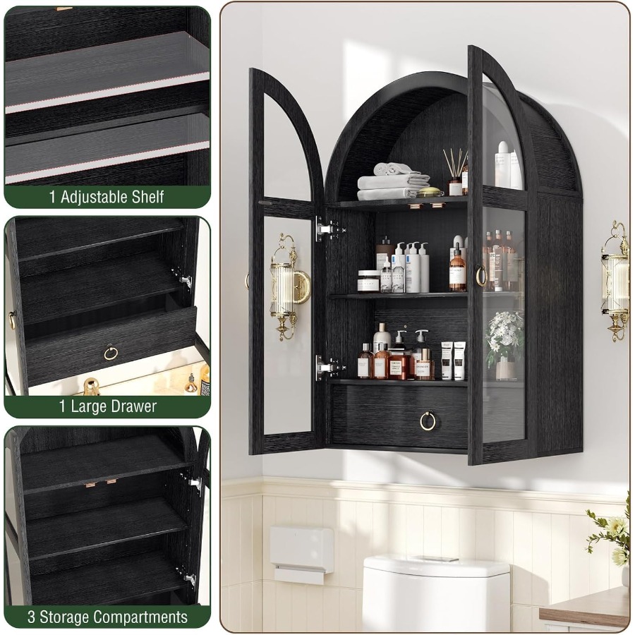 Mueble de pared con forma arqu - Storage & Organization reseña y precio