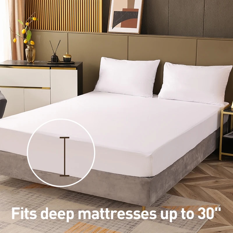 Protector de colchón impermeab - Waterproof Mattress Protector Breathable reseña y precio