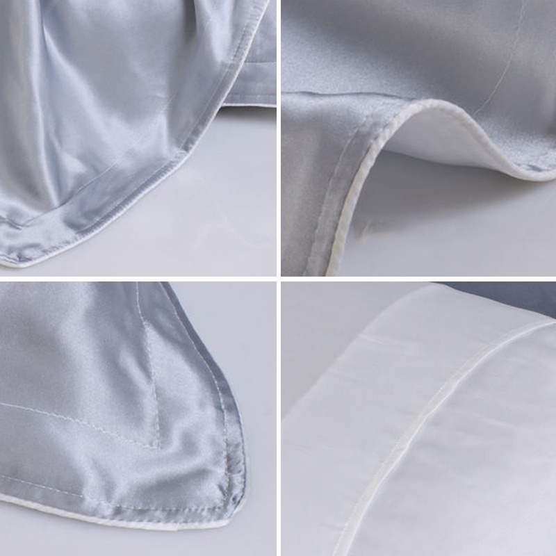 Funda de almohada de 48x74cm d - Satin Silk Pillowcase Hair Skin reseña y precio