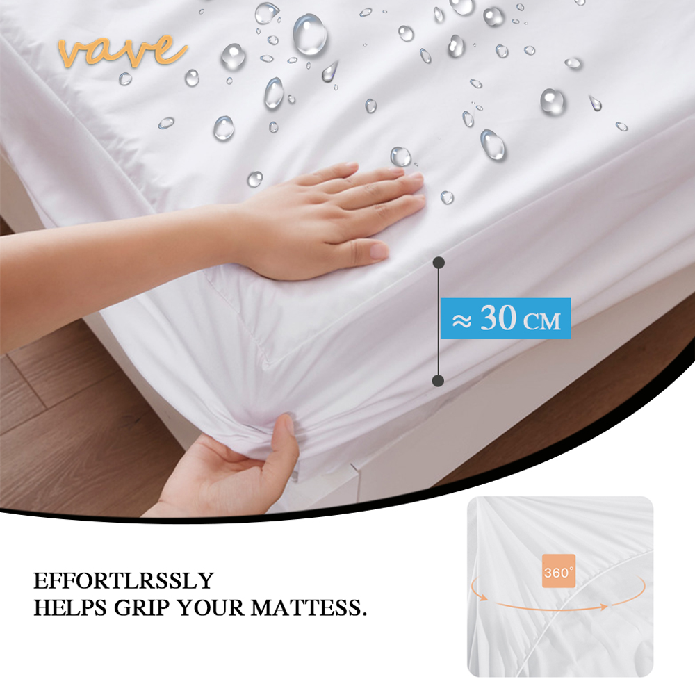 Sábana bajera impermeable con  - Waterproof Mattress Protector Breathable reseña y precio