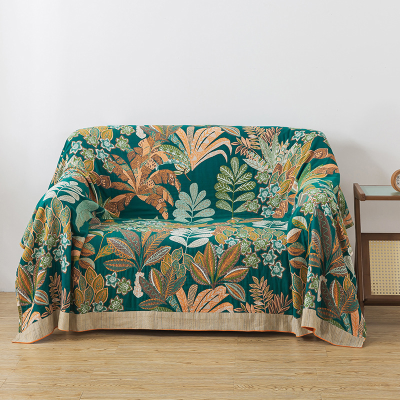 Colcha de gasa de muselina en  - Muslin Cotton Bedspread reseña y precio