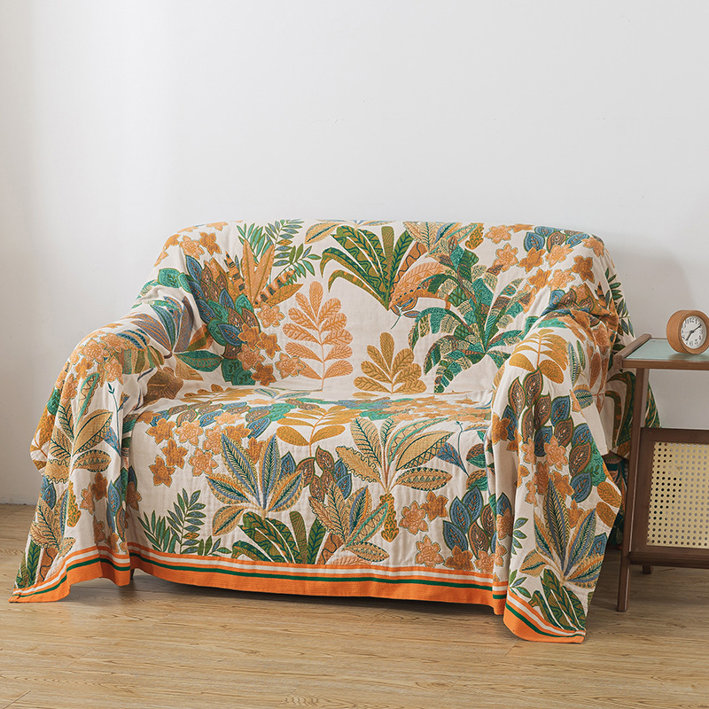 Colcha de gasa de muselina en  - Muslin Cotton Bedspread reseña y precio