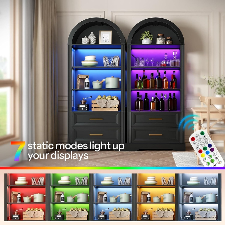 Vitrina, estantería alta con f - Storage & Organization reseña y precio
