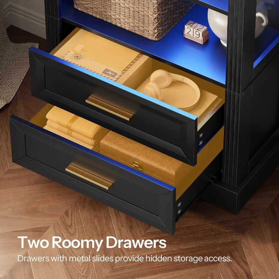 Vitrina, estantería alta con f - Storage & Organization reseña y precio