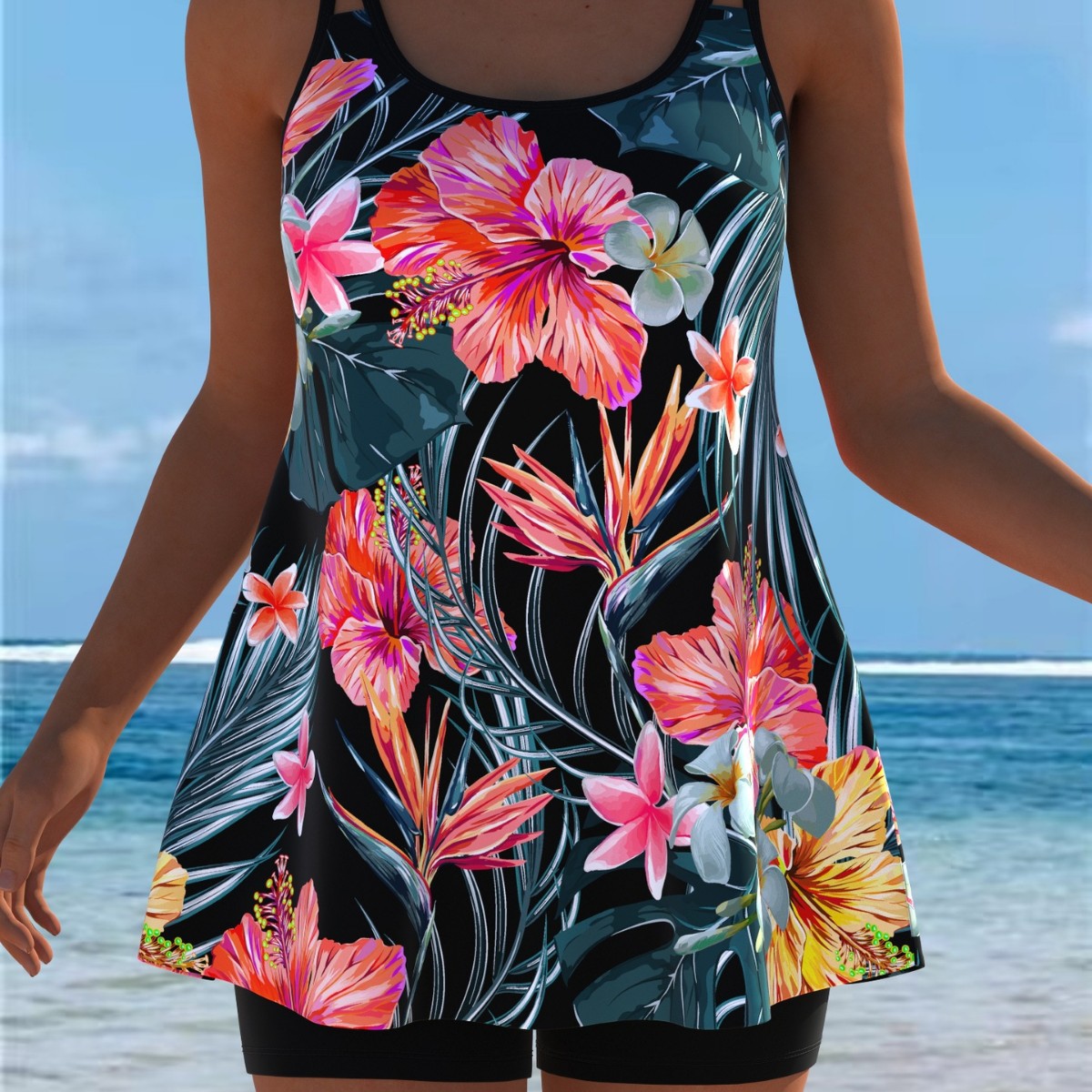 Nuevo conjunto de Tankini, tra - Bath reseña y precio