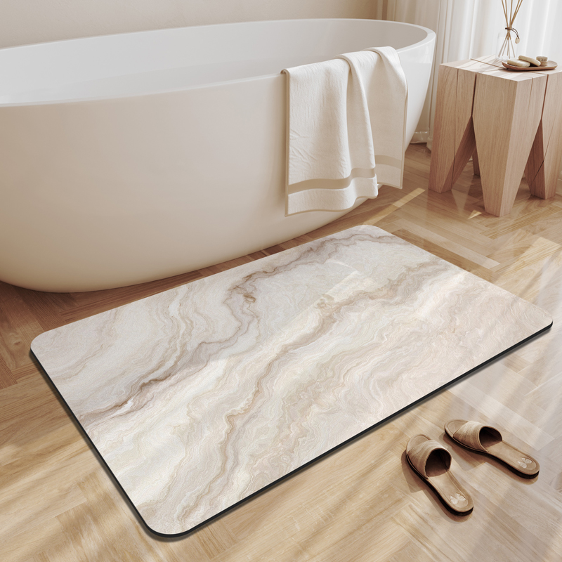 Alfombra de baño de tierra de  - Quick Dry Diatomite Bath Mat reseña y precio