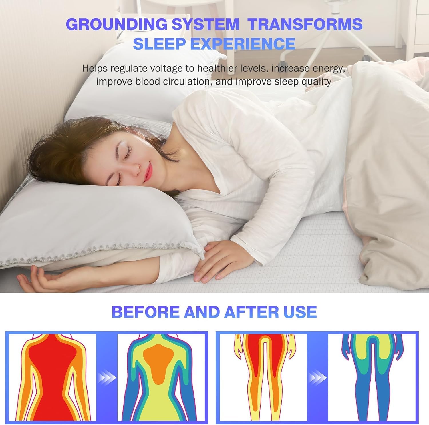 Sábana con conexión a tierra 9 - Fitted Bed Sheets Deep Pocket reseña y precio