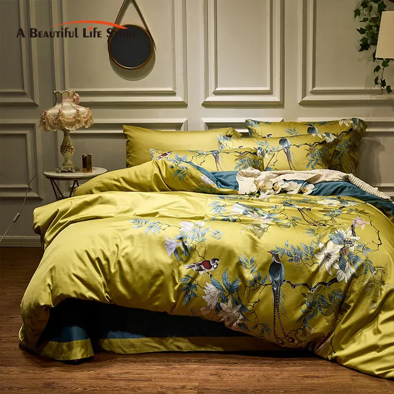 Juego de cama de algodón egipc - Aesthetic Floral Duvet Cover reseña y precio