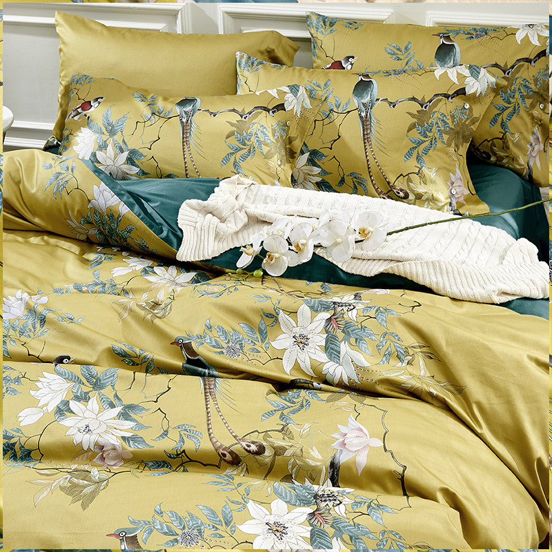 Juego de cama de algodón egipc - Aesthetic Floral Duvet Cover reseña y precio